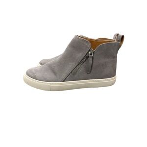 Women’s Gray Suede Ankle Sneakers